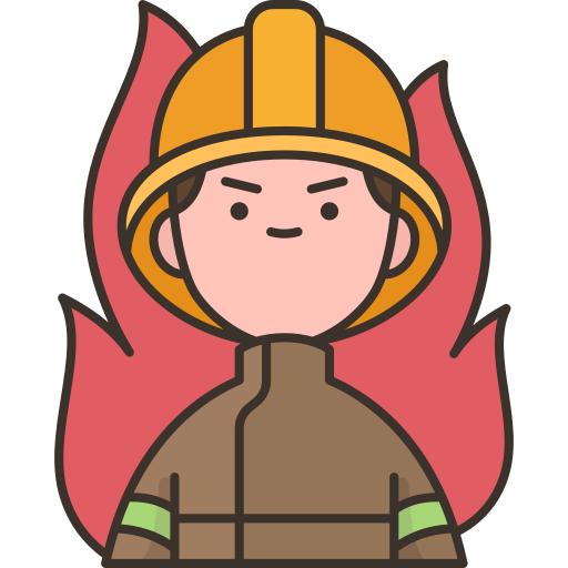 Firefighter Amethys Design Lineal Color icon