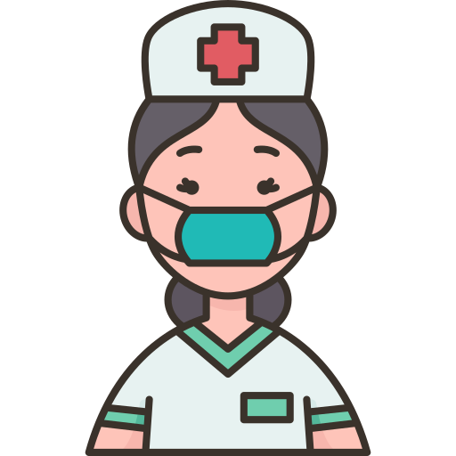 krankenschwester Amethys Design Lineal Color icon