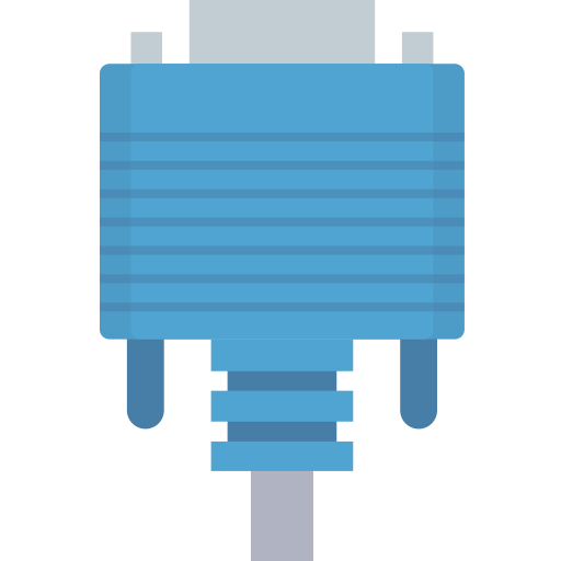 vga-kabel Dinosoft Flat icon