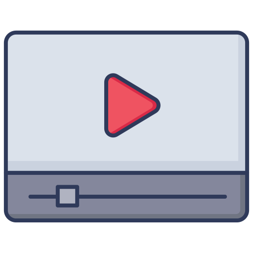 Video player Dinosoft Lineal Color icon