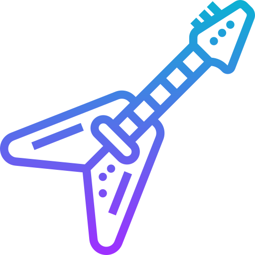 Electric guitar Meticulous Gradient icon