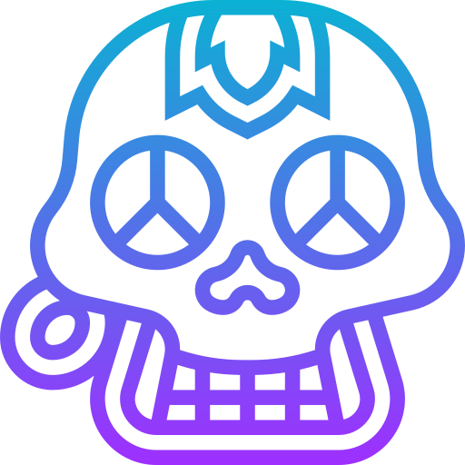 Skull Meticulous Gradient icon
