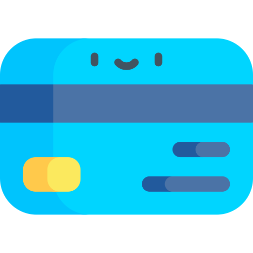 Credit card Kawaii Flat icon