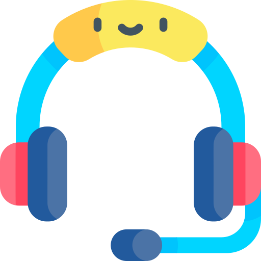 Headphones Kawaii Flat icon