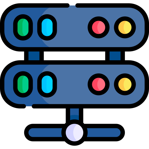 serwer Kawaii Lineal color ikona