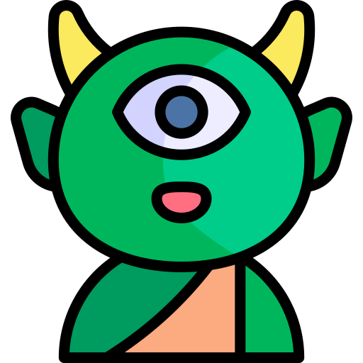 monster Kawaii Lineal color icon