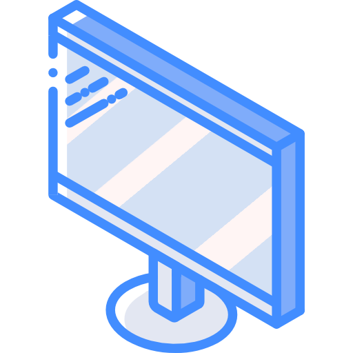 monitor Basic Miscellany Blue icoon