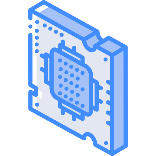 Cpu Basic Miscellany Blue icon