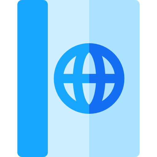 paspoort Basic Rounded Flat icoon