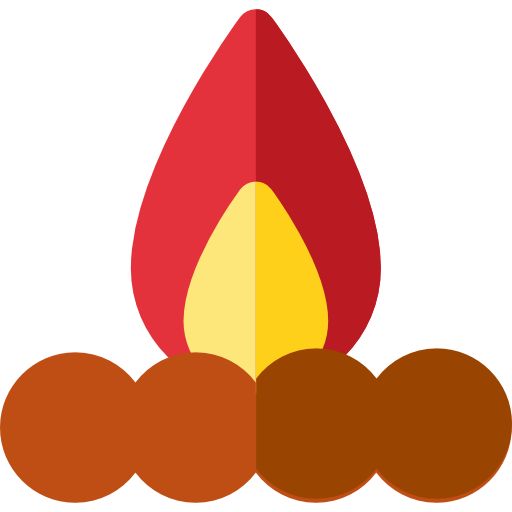Campfire Basic Rounded Flat icon