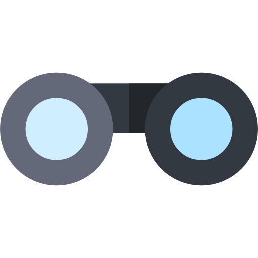 双眼鏡 Basic Rounded Flat icon