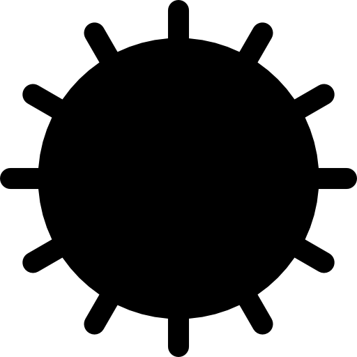 태양 Basic Rounded Filled icon