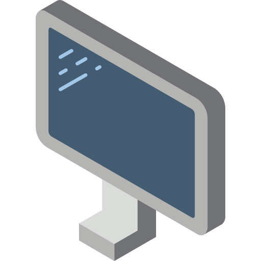 Monitor Basic Miscellany Flat icon