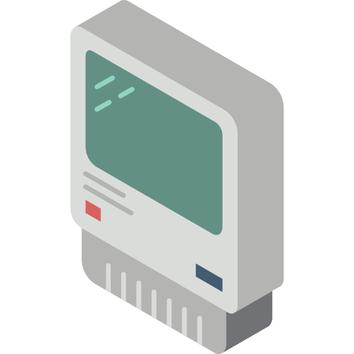 vecchio computer Basic Miscellany Flat icona