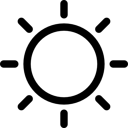 sol Basic Rounded Lineal Ícone