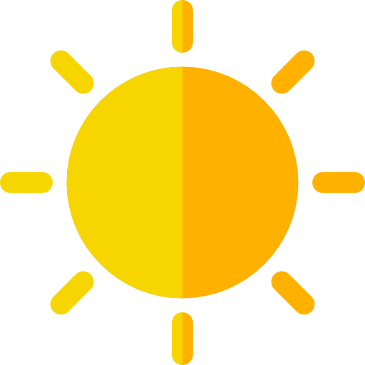 태양 Basic Rounded Flat icon