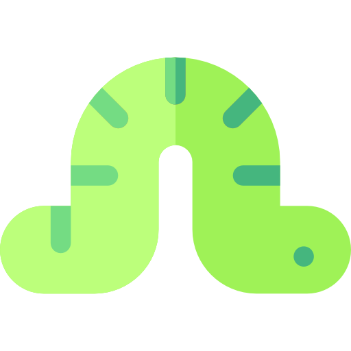 Worm Basic Rounded Flat icon