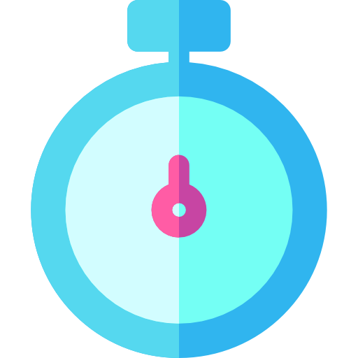 chronomètre Basic Rounded Flat Icône