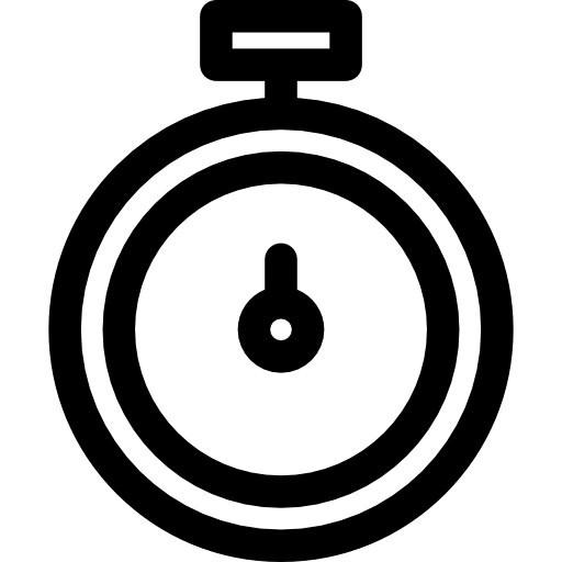 stoper Basic Rounded Lineal ikona