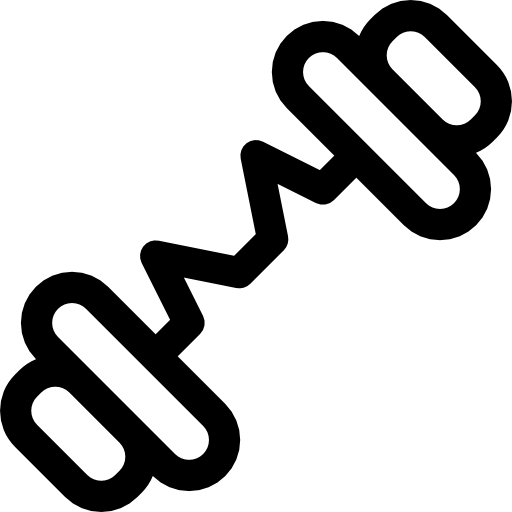 Barbell Basic Rounded Lineal icon