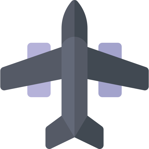 Private jet Basic Rounded Flat icon