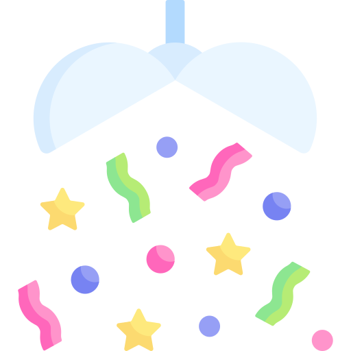 konfetti-kugel Special Flat icon