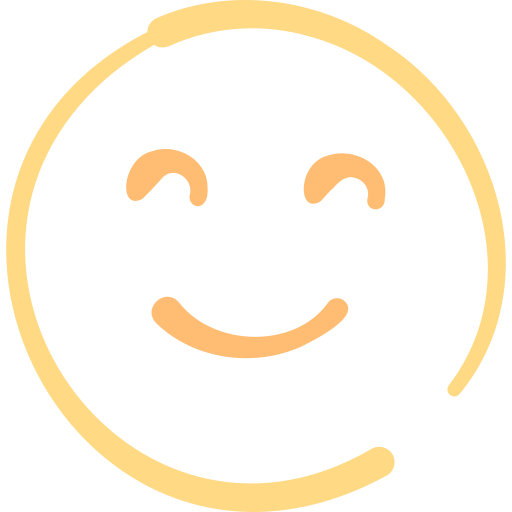 uśmiechnięty Basic Hand Drawn Color ikona