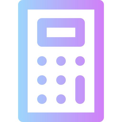 계산자 Super Basic Rounded Gradient icon