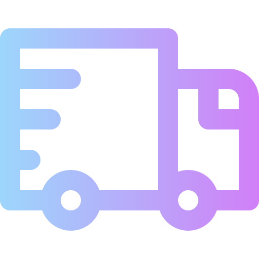 Delivery truck Super Basic Rounded Gradient icon
