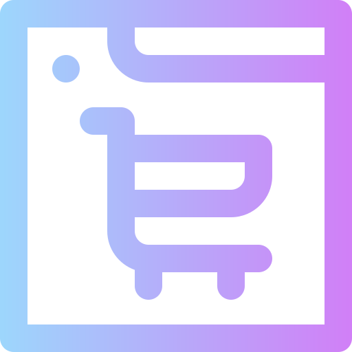 Online shop Super Basic Rounded Gradient icon