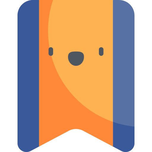 Bookmark Kawaii Flat icon