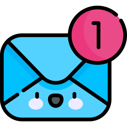 Inbox Kawaii Lineal color icon