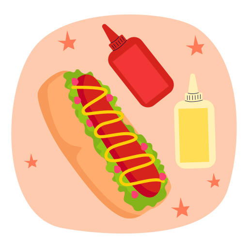 hot dog Generic Rounded Shapes ikona