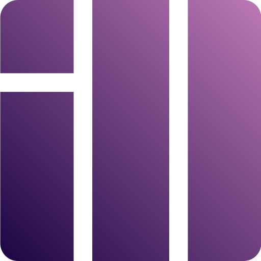 Sidebar Generic Flat Gradient icon