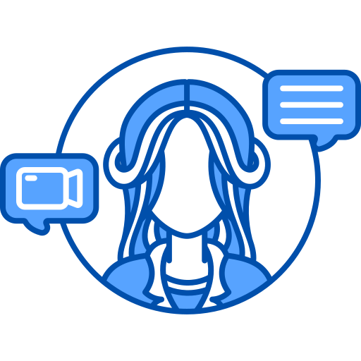 Call center agent Generic Blue icon