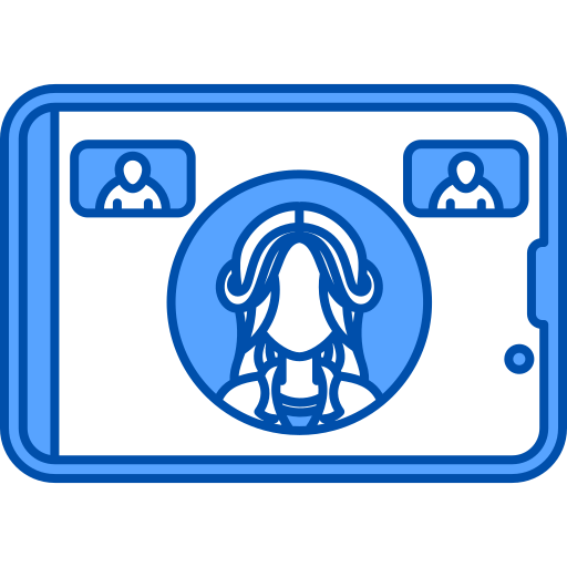 콜 센터 에이전트 Generic Blue icon