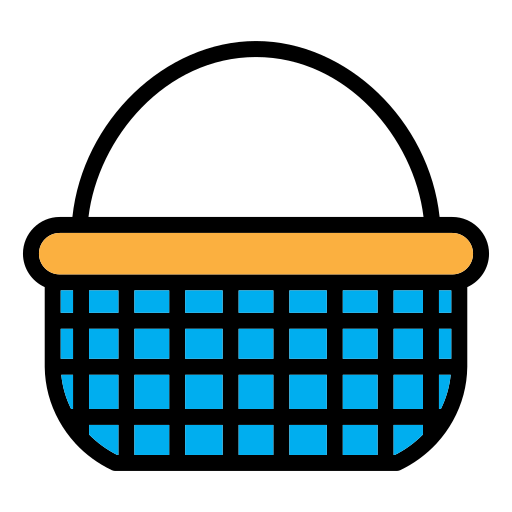 Shopping basket Generic Outline Color icon