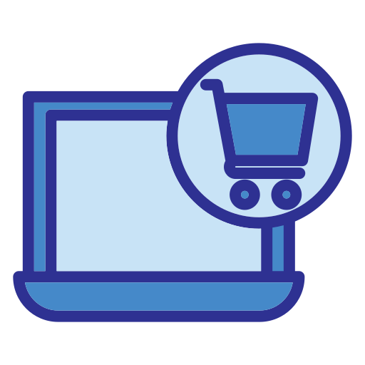 las compras en línea Generic Blue icono