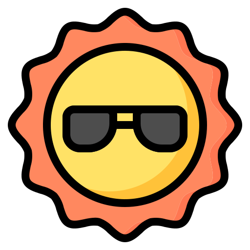 słońce Generic Outline Color ikona