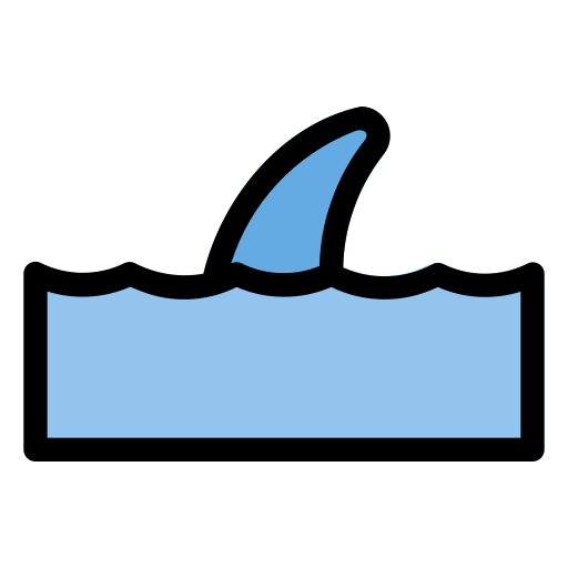 Акула Generic Outline Color иконка