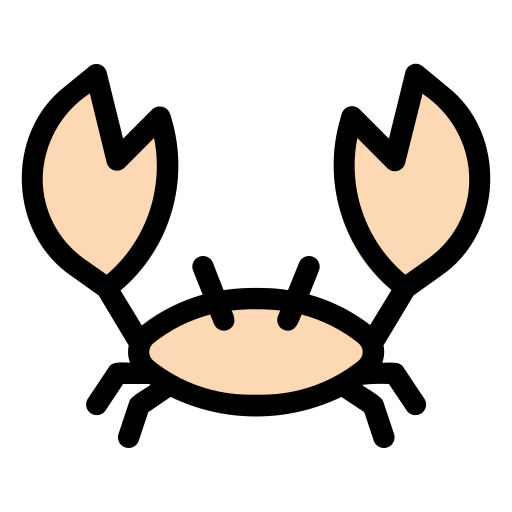カニ Generic Outline Color icon