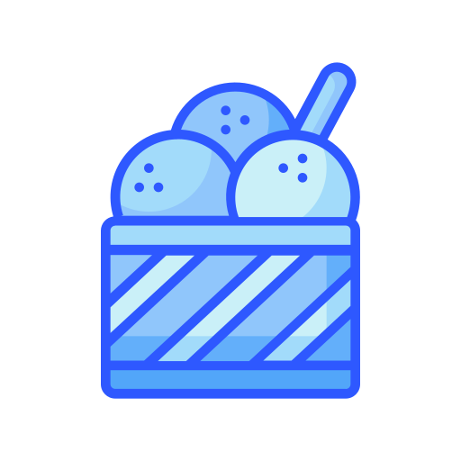 Кубок мороженого Generic Blue иконка