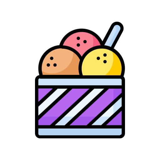 taça de sorvete Generic Outline Color Ícone