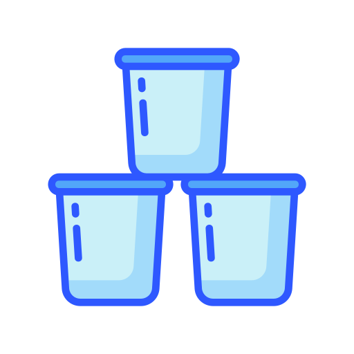 bicchiere di plastica Generic Blue icona
