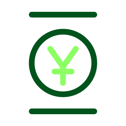 yen Generic Outline Color icon