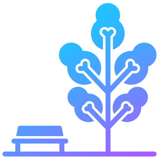 Árbol Generic Flat Gradient icono