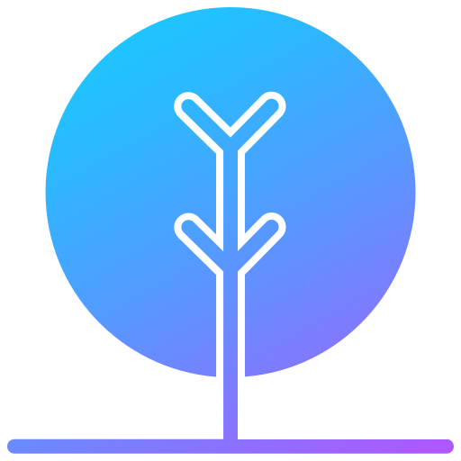 Árbol Generic Flat Gradient icono