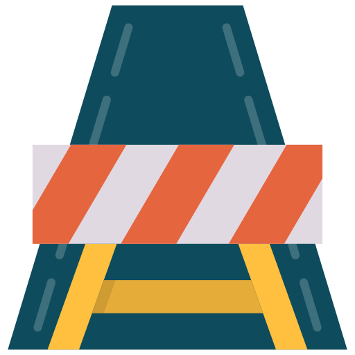 barrera de tráfico Generic Flat icono