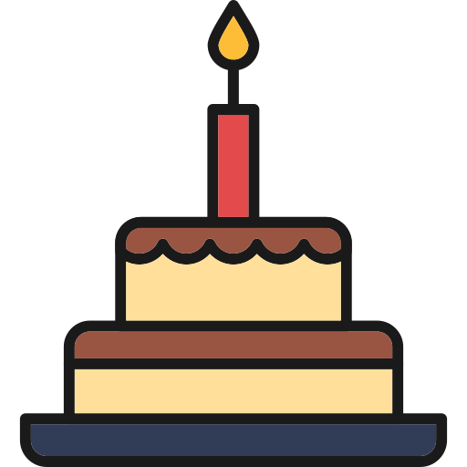 Cake Generic Outline Color icon