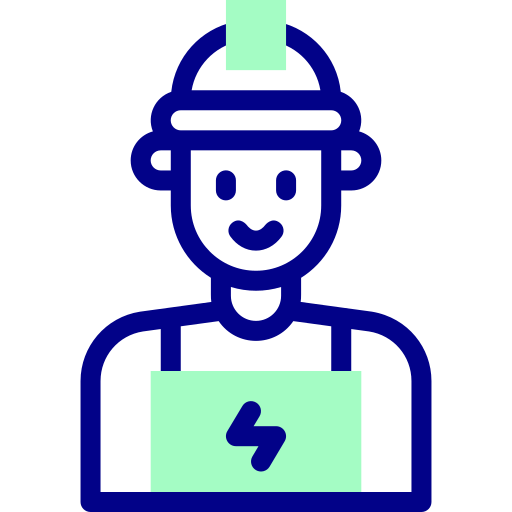 Electrician Detailed Mixed Lineal color icon
